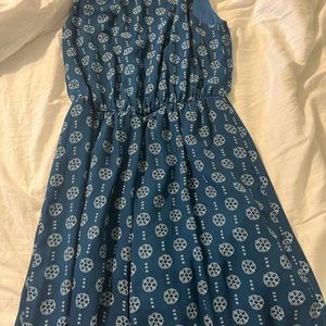 Francesca’s size large blue jumpsuit